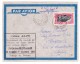 1937 Cote Française Des Somalis  Poste Aérienne Pour Tazmalt Algérie Par Avion Japy Vol Istres-Djibouti Retour. 1397 ! - Lettres & Documents