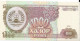 TADJIKISTAN - 1000 Rubles 1994 UNC - Tadschikistan