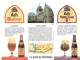 Abbaye De Leffe- Bière- Brasserie Mont St Guibert- Publicité De Table- Triptyque -Recto-Verso- 22x16,5 Cm - Sonstige & Ohne Zuordnung