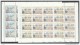 1987 Vaticano Vatican MUSEO FILATELICO  PHILATELIC MUSEUM 20 Serie Di 2v. In Foglio MNH** Sheet - Nuovi