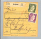 Heimat Luxemburg Grossbuss 1943-04-01 Paketkarte DR-Marken - 1940-1944 Ocupación Alemana