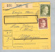 Heimat Luxemburg Mersch 1943-08-26 R-Paketkarte DR 45Pf. - 1940-1944 Occupation Allemande