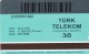 Turkey, N-128b, 30 Units, Turkish Folk Poets, Asik Veysel, 2 Scans.   Plasteknik - Turchia