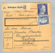 Heimat Luxemburg Redingen 1944-04-18 R-Paketkarte DR 45 Pf.fr. - 1940-1944 Occupation Allemande