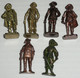 Lot 6 Figurines Métal Kinder Vintage Musketeer Moschettiere N°1 2 3 & 4 Scame, Mousquetaires Mousquetaire - Figurillas En Metal