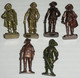 Lot 6 Figurines Métal Kinder Vintage Musketeer Moschettiere N°1 2 3 & 4 Scame, Mousquetaires Mousquetaire - Figurines En Métal