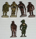 Lot 6 Figurines Métal Kinder Vintage Musketeer Moschettiere N°1 2 3 & 4 Scame, Mousquetaires Mousquetaire - Metallfiguren