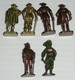 Lot 6 Figurines Métal Kinder Vintage Musketeer Moschettiere N°1 2 3 & 4 Scame, Mousquetaires Mousquetaire - Figurines En Métal
