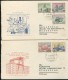 DV13-168 CZECHOSLOVAKIA 1960 FDC YV 1094-1098 INDUSTRY AND TECHNIC. SHIPPED TO THE NETHERLANDS. - FDC
