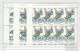 1988 Vaticano Vatican NATALE  CHRISTMAS 20 Serie Di 6v.in Foglio MNH** Sheet - Unused Stamps