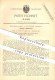 Original Patent - Mermod Frères In Sainte-Croix , VD , 1887 , Musikwerke , Musik , Musikinstrumente , Instrumente !!! - Documents Historiques