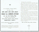 Doodsprentje GRAAF De LIMBURG-STIRUM  (Weduwnaar Julienne BARONES SNOY) °Gent En +Rumbeke 1953 - Images Religieuses