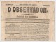 Coimbra - Jornal "O Observador" Nª 111 De 1846 - Magazines