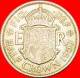 * COAT OF ARMS (1954-1970): GREAT BRITAIN HALF CROWN 1957! ELIZABETH II (1953-2022) LOW START NO RESERVE! - K. 1/2 Crown