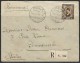 EGYPT 1938 KING FUAD / FOUAD 40 MILLS STAMP ON REGISTERED COVER TO ITALY - Cartas & Documentos