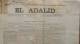 BP44 CUBA SPAIN NEWSPAPER ESPAÑA 1886  EL ADALID 24/10/1886 - [1] Jusqu' à 1980