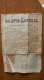 BP6 CUBA SPAIN NEWSPAPER ESPAÑA 1888 BOLETIN OFICIAL DE LA HABANA 19/06/1888 - [1] Jusqu' à 1980