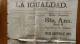 BP31 CUBA SPAIN NEWSPAPER ESPAÑA 1884  LA IGUALDAD 15/09/1884 - [1] Bis 1980