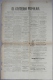 BP200 CUBA SPAIN NEWSPAPER ESPAÑA 1888 EL CRITERIO POPULAR 15/07/1888. 56X37cm. - [1] Jusqu' à 1980