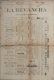 BP201 CUBA SPAIN NEWSPAPER ESPAÑA 1886 \"LA REVANCHA\" 4/09/1886. 56X37cm. - [1] Fino Al 1980