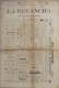 BP201 CUBA SPAIN NEWSPAPER ESPAÑA 1886 \"LA REVANCHA\" 4/09/1886. 56X37cm. - [1] Until 1980
