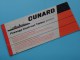 TICKET 21 006655 - R.M.S. " QUEEN MARY " 24/6/1964 NewYork Southampton / CUNARD STEAM SHIP C°( Voir Photo Pour Detail )! - Autres & Non Classés