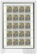 1990 Vaticano Vatican SAN WILLIBRORD 20 Serie Di 3v. In Foglio MNH** Sheets - Unused Stamps