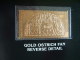 Staffa Is., UK (local) Egypt Pharaoh Tutankhamun - 23K Gold Foil - Gold Ostrich Fan Reverse Detail - Arqueología