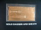Staffa Is., UK (local) Egypt Pharaoh Tutankhamun - 23K Gold Foil - Gold Dagger And Sheath - Archäologie