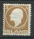 ISLANDE - 1911 - Yvert N° 63 * MLH - VARIETE FILIGRANE INVERSE (COURONNE VERS LE BAS) - Neufs