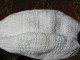 Sac à Main Fait Main  Au Crochet Coton Blanc Fermeture Glissière Anse Au Crochet BE Années 1950 - Autres & Non Classés
