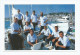 CP AMICALES PENSEES DE LA PART DE TOUT L'EQUIPAGE DU TRIMARAN FAIRE FACE - Vela