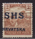 Yugoslavia 1918. Croatia-SHS-ERROR, SHIFTED OVPT, MH(*) - Ongebruikt