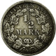 Monnaie, GERMANY - EMPIRE, 1/2 Mark, 1906, Stuttgart, TB+, Argent, KM:17 - 1/2 Mark