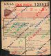 Colis Postaux Bulletin D´expedition 3kg 8.6F N° 121111 - Timbre 3f0 - Cachet Gare S.N.C.F. MARMANDE - Lettres & Documents