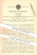 Original Patent - Dr. Paul Schoop In Zürich , 1900 , Elektrolyse Von Flüssigkeiten , Bleichflüssigkeit , Bleichen !!! - Documents Historiques