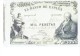 SPAIN 1886- REPLICA - REPRODUCCION  - FRANCISCO GOYA - ALEGORIAS  -BILL OF 1000 PTAS ISSUED OCT 1,1886 RE 97/1 PERFECT - [ 8] Vals En Specimen