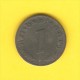 GERMANY  1 REICHSPFENNIG 1941 F (KM # 97) - 1 Reichspfennig