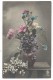 CPA Fantaisie - BEAU BOUQUET DE FLEURS VARIEES - Circulé 1911 - Autres & Non Classés