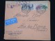 ESPAGNE - Enveloppe De Valencia Pour La France En 1937 Par Avion Avec Censure - Aff. Plaisant - à Voir - P8734 - Marcas De Censura Republicana