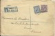 COURRIER ENVELOPPE  ROYAUME UNI LETTRE RECOMMANDEE  CIRCULEE 1934 LONDRES ARRAS - Ver. Königreich