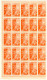 _5Vv-980: N° Mi100  : ** : Blok V. 25 Zegels.... Postfris:...= ½ Blad - 1943-45 Shanghai & Nankin