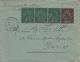 Lettre Reunion ST Denis 5cts Bande De Trois&10cts Pour Paris 1895 - Lettres & Documents