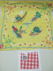 Lot De 2 SERVIETTES Publicitaires QUICK : Foulard Tissu Et Serviette Papier - Serviettes Publicitaires