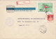 24857- FOLKLORE ART- FLASK, HANDBALL, STAMPS ON REGISTERED COVER, 1985, ROMANIA - Covers & Documents