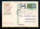 POLAND 1967 13TH NATIONAL GLIDING CHAMPIONSHIPS GLIDER FLOWN PC CINDERELLA STAMP FLIGHT AIRPLANE AIRCRAFT - Zweefvliegers