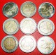 * 9 COMMEMORATIVE COINS: EUROPEAN UNION  2 EURO DIFFERENT TYPES 2004-2013! LOW START  NO RESERVE! - Kilowaar - Munten