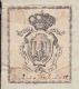 E1196 SPAIN ESPAÑA OLD DOC TIPO I PROCURADORES LAWYER &amp; NOTARIES 1859 CADIZ - Fiscaux-postaux