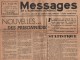 Messages De L Aumonerie Generale - N°1 - 25 Fevrier 1945 - Nouvelles Des Prisonniers - Journal Complet (4 Pages) - Altri & Non Classificati