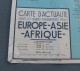 Carte Scolaire Toilée Europe - Asie - Afrique - Éditions Edé à Lille - Carte Geographique